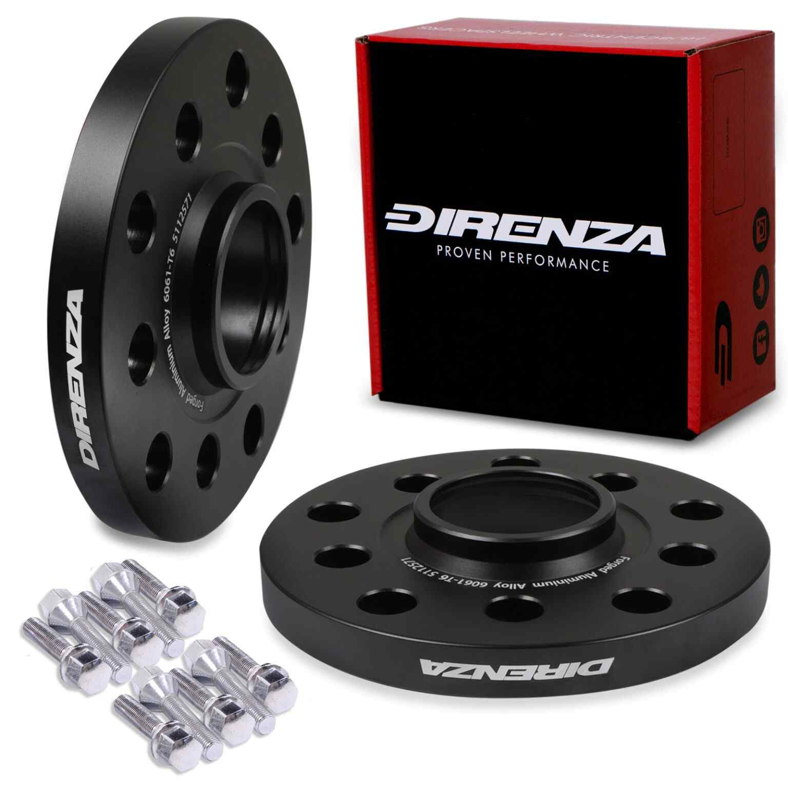 15mm Wheel Spacers For VW Golf MK5 MK6 MK7 R GTI | Direnza